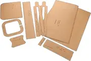 HOMSFOU 1 Set Briefcase Template Handbags Work Bag Handbag Sewing Template DIY Briefcase Project DIY Leather Bag Making Leather Craft Patterns Paper Khaki
