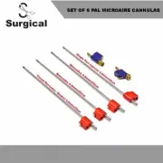 (Set of 6) MicroAire Pal Type Fitting Liposuction Cannulas Permium Resuable