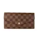 Louis Vuitton N60114 SARAH 格紋信封造型長夾(棕色/芭蕾粉)