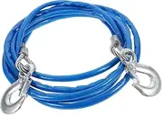 SWOOMEY Tow Strap Rope with Safety Hooks Durable Towing Strap for Vehicle and Stump Removal Material for Off Road and Emergency Use