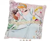 New Disney Princess Blanket Pillow, Light Pink/multicolor