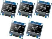 Hosyond 5 Pcs 0.96 Inch OLED I2C Display Module 128x64 Pixel OLED Display Scr...