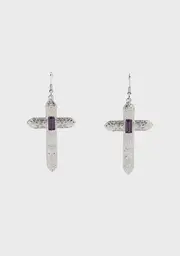Many Eccentricities Cross Earrings