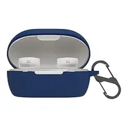 WUWOCJ Case Compatible with Bose New QuietComfort Wireless Noise Cancelling Earbuds 2024,Soft Silicone Cover Headphone Accessories with Carabiner (Navy)