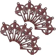 [TEHAUX] 20pcs Natural Wood Cross Charms Pendants for Jewelry Making for Necklaces Bracelets Keychains and Craft Projects