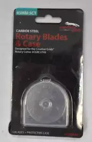 Creative Grids 45mm Replacement Rotary Blades 5 Pack Carbide Steel CGRRB45-5