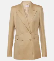 [Gabriela Hearst] Gabriela Hearst Wool, silk and linen blazer AU 14 beige