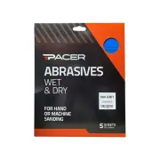 5 x Pacer Wet & Dry Sandpaper 600 Grit For Multiple Fine Sanding Applications