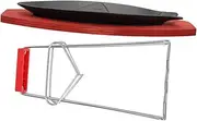 1 Set Non Stick Teppanyaki Serving Tray Fish Shaped Grill Plate with Base Portable Baking Pan for Easy Cleanup and Compact Storage for Home Cooking and Entertaining