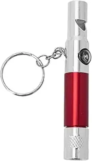 SUPVOX Multifunctional Survival Whistle with Compass and Flashlight Durable Keychain Gadget for Outdoor Adventures Hiking and Emergency Situations