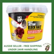 Time's Up Fast Action Rodent Bait Blocks - Rat Bait Mouse Bait Blox - One Feed