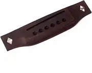 ERINGOGO 6 Strings String Rosewood Guitar Bridge with Seashell Inlay Acoustic Guitar Saddle Replacement Easy Installation and Vintage Design