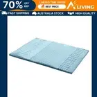 Memory Foam Mattress Topper 7-Zone 5cm King Comfortable Sleep Support Bedd -BL-K