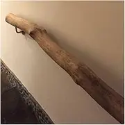 il Indoor Stair Railing Balcony Guardrail with Natural Branches Branch Processing Wall Mounted Home Garden Corridor Loft Terrace Railing Wood Grain Finish Customizable Size