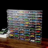 在飛比找蝦皮購物優惠-熱賣/風火輪收納盒合金小汽車模型TOMICA1:64兒童玩具