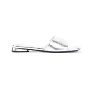 [Balenciaga] Balenciaga-Silver Sheep Leather Dutyfree Sandals-Donna 36 IT
