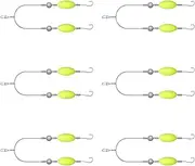 Fishing Rigs for Fishing on the Edge - Double Hooks for Sea Fishing, Saltwater Fishing Equipment Launch Jigging Train, Ideal for Hiking Family Travels