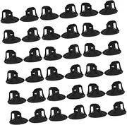 Generic 100pcs Sun Visor Suction Cup Suction Cups Car Window Shades Window Visor Sun Visor for Car Mushroom Suction Cup Automotive Window Hanger 38mm Mushroom Window Sunshade Cup PVC Black