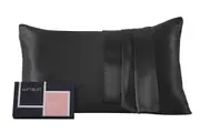 NNEKG Matt Blatt 25 Momme Premium 100% Mulberry Silk Pillowcase Pair Gift Set (Charcoal)