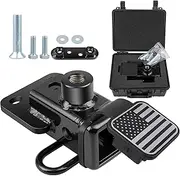 Oyviny 2 Inch Hitch Receiver and Hitch Cover for 2019-2025 Dodge Ram 1500 with Factory Bumper Hitch, Class 3 Trailer Hitch with Anti-Rust Gloss Powder Coat, Black 2” Tow Hitch Included Bolts Screws