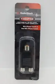 Radio Shack Y-Adapter RCA Female to Dual RCA Female