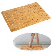 Bamboo Bath Mat Bathroom Rugs Floor Wood Shower Bathtub Waterproof Non Slip A...