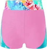 [FEESHOW] Girls Athletic Sweat Track Shorts Sport Active Short Pants Basketball Shorts with Pockets Tainng Sport