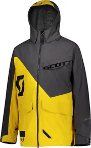 Scott XT Shell Dryo Snowmobile Jacket, grey-yellow, Size 3XL for Men Grey Yellow