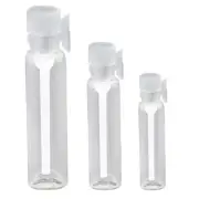 100Pcs 3ml Mini Empty Glass Bottle Oil Sample Vials with Plastic