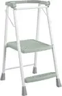 Elegant Foldable 2-Step Kitchen Stool for Adults & Kids - Safe & Space-Saving