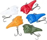 Fishing Lures - Bait Tackle Kit for Bass Trout - Artificial Realistic Swimbaits with Built-in Sound Adjustable Accessories for Expert Outdoor Enthusiast Beginner Water
