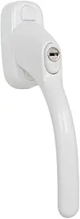 FixRello White Tilt & Turn Window Handle – Locking Handle for uPVC & Timber Windows – 40mm Spindle – Euro Profile – Key Locking – Left/Right Universal