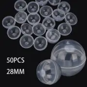 50pcs Toy Capsules 28mm Dia PP Empty Round For Ball Vending Machine