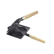 Ikenaga Iron Works TAIYAKI Fish Shaped Waffle Maker Cast Iron Pan Wooden Handle