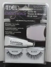 ARDELL WISPIES FALSE EYELASHES STARTER KIT Lightweight Easy Applicator Adhesive