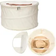Hat Storage Box | Stuffed Animal Toy Storage | Stackable Round Pop-up Contain...