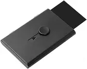 [zolyet] Busin Card Holder Thumb-Drive Busin Card Case Silde Out Busin Card Holder Credit Card Case for Men Women Black