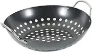 Sosoport Convenient Non-Stick Grill Wok Multi-Function Vegetable Basket for Easy Draining and Grilling Cooking Accessory for Meat and Vegetables