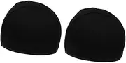 [Yardenfun] 2pcs Quick-Drying Cycling Skull Cap Black Cap Helmet Liner Cap for Sport
