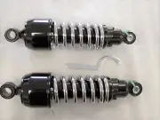 Honda CB750 Nighthawk Heavy Duty Short Black Chrome Shocks 10.5"