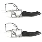 2Pcs Over Tray Extractor Grills Extractor Oven Rack Push Pull Tool with Handle