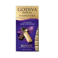 在飛比找蝦皮購物優惠-GODIVA巧克力 72% 黑巧克力磚 GODIVA 迷你巧