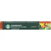 Starbucks Nespresso Breakfast Blend Coffee Pods Capsules 10 Pack
