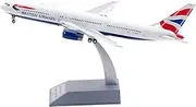 Pre-Built Model Aircraft 27CM for British Airways 767-300ER G-BNWA 1:200 Diecast Airplane Replica Miniature Airliner Model Plane Miniature Airplane Model
