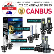 D2S D2R D2C LED Xenon Headlight Bulbs Globes For Volvo Saab BMW Mercedes-Benz
