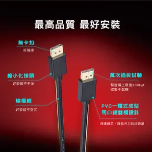 PX大通DisplayPort 1.4版8K影音傳輸線(1.2米) DP-1.2MX