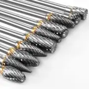 10 PCS Carbide Burr Set Compatible with Dremel Rotary Tool, Die Grinder Bits Rot