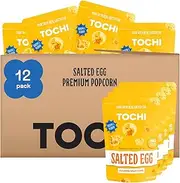 Tochi Gourmet Popcorn Snacks - Salted Egg Flavor - Using Large Popcorn Kernels, Popcorn balls, Gluten Free, Non GMO Corn, All natural, Healthy Pop Corn Individual Bags, Made with Coconut Oil - 2.8 oz