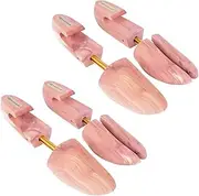 [FootFitter] Shoe Trees for Men & Women, Wide Heel Split Toe, Aromatic Cedar Boot & Shoe Shaper - USA Grown Cedar Wood