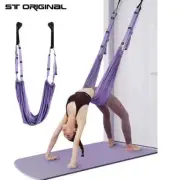 Aerial Yoga Strap Pull Rope Woman Hammock Stretch Leg Splits Trainer Belt Aerial
